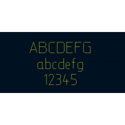 ISO Singleline-Font